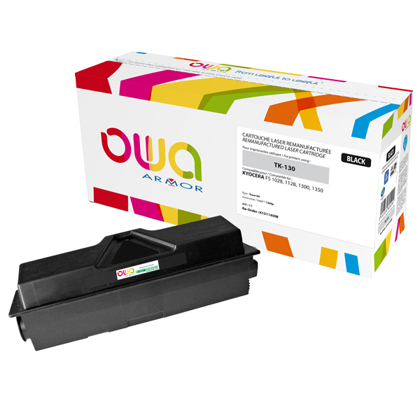  Armor - Toner Compatibile per Kyocera - Nero - TK-130 - 7.200 pag 
