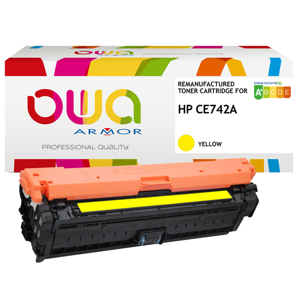  Armor - Toner Compatibile per Hp CE742A - Giallo - 7.300 pag 