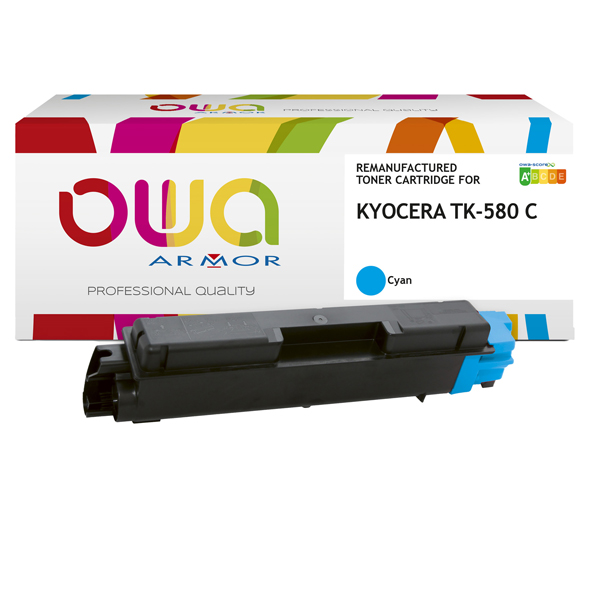  Armor - Toner Compatibile per Kyocera TK-580C - Ciano - 2.800 pag 