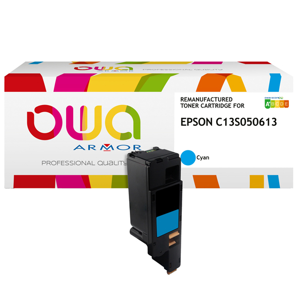  Armor - Toner Compatibile per Epson C13S050613 - Ciano - 1.400pag 