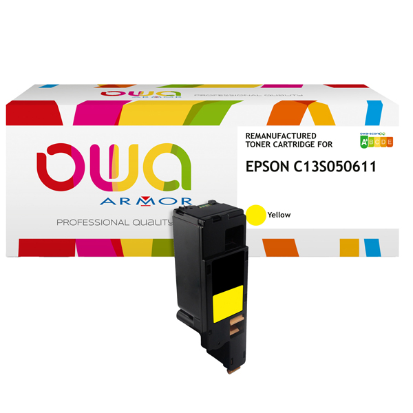  Armor - Toner Compatibile per Epson C13S050611 - Giallo - 1.400 pag 