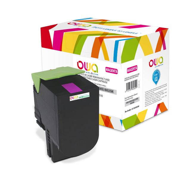  Armor - Toner Compatibile per Lexmark - Magenta - 80C2HM0 - 3.000 pag 