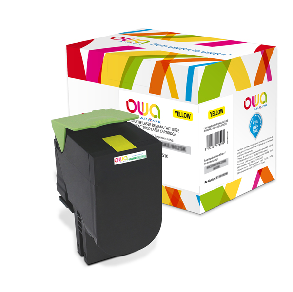  Armor - Cartuccia Compatibile per Lexmark - Giallo - 80C2HY0 - 3.000 pag 