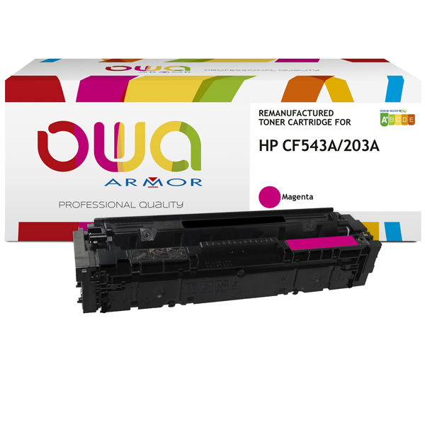  Armor - Toner Compatibile per Hp 203A - Magenta - CF543A - 1.300 pag 
