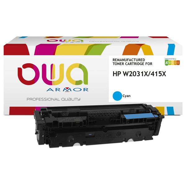  Armor - Toner Compatibile per Hp 415X - Ciano - W2031X - 6.000 pag 