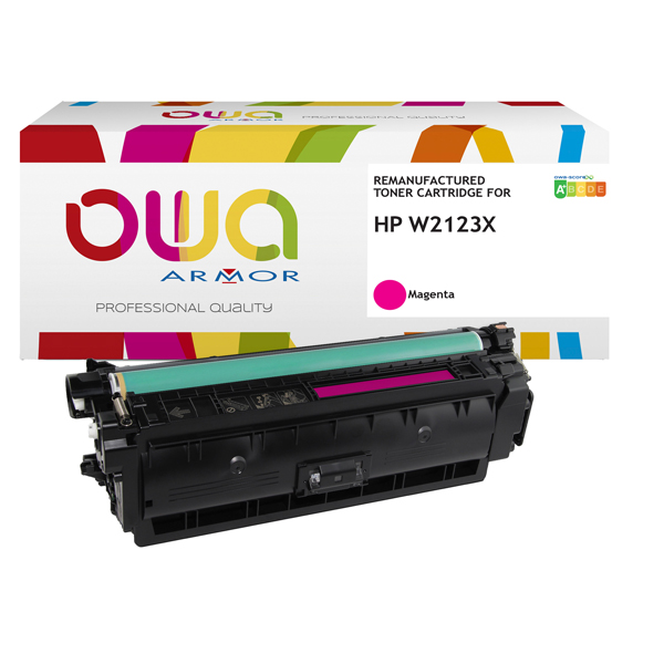  Armor - Toner Compatibile per Hp - Magenta - W2123X- 10.000 pag 
