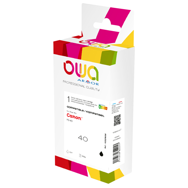  Armor - Cartuccia ink Compatibile per Canon - Nero - PG-40 - 22 ml 