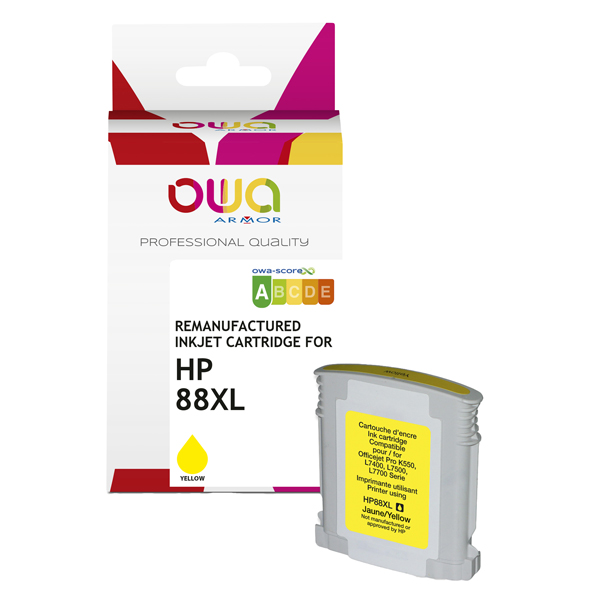  Armor Cartuccia Giallo per HP 88XL-35ml 