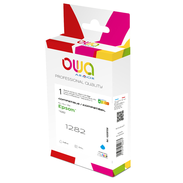  Armor - Cartuccia ink Compatibile per Epson - Ciano - T128240 - 6,5 ml 