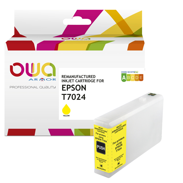  Armor - Cartuccia Compatibile per Epson T7024 - Giallo - C13T70244010 