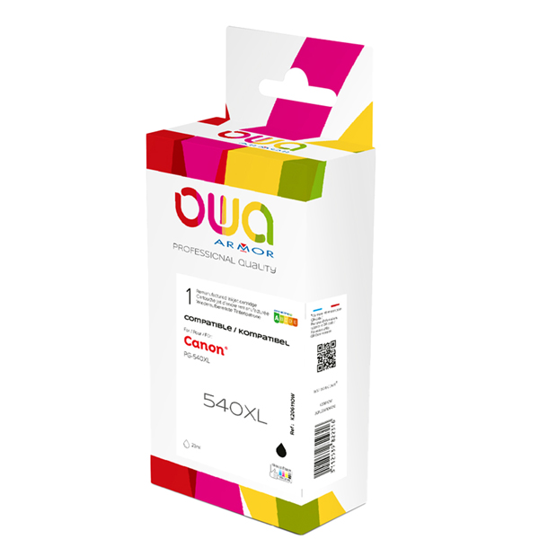  Armor - Cartuccia ink Compatibile per Canon PG-540XL - Nero - K20611OW - 22ml 