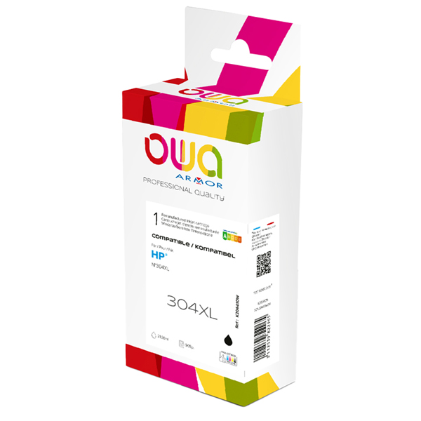  Armor - Cartuccia ink Compatibile per Hp 304XL - Nero - K20641OW - 20 ml 