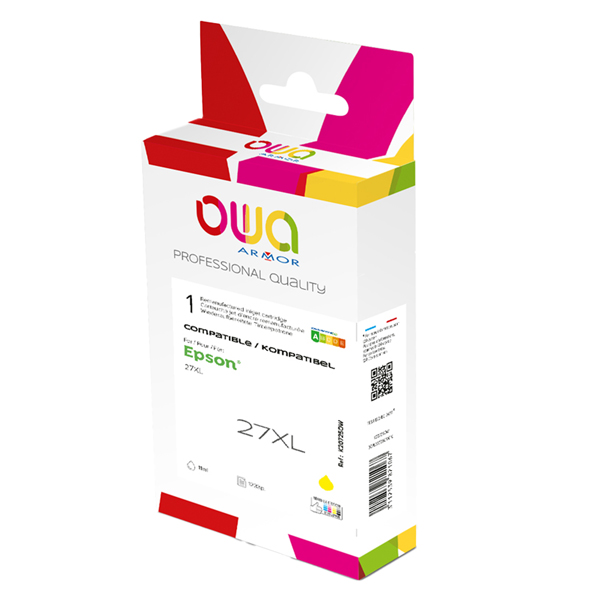  Armor - Cartuccia ink Compatibile per Epson EPS.27XL - Giallo - K20725OW - 11 ml 