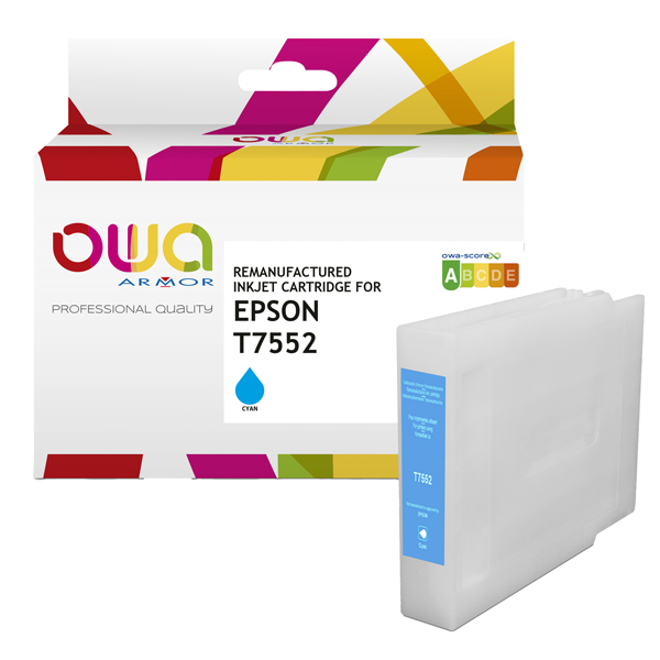  Armor - Cartuccia Compatibile per Epson T7552 -Ciano 
