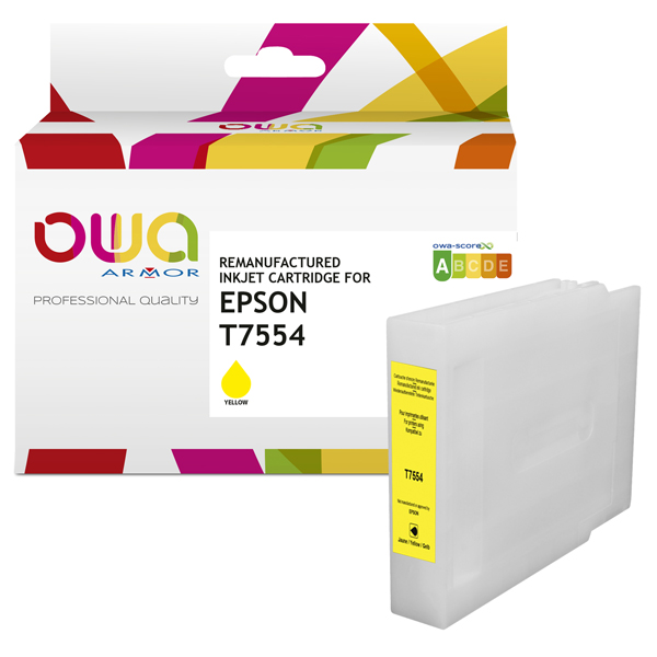  Armor - Cartuccia Compatibile per Epson T7554 - Giallo - C13T755440 