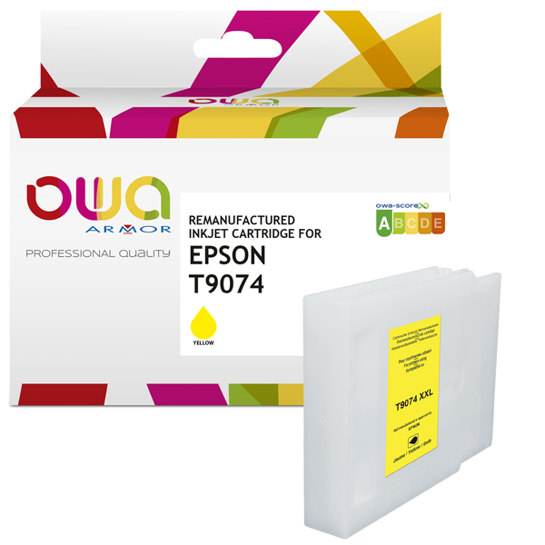  Armor - Cartuccia Compatibile per Epson T9074 - Giallo - C13T907440 