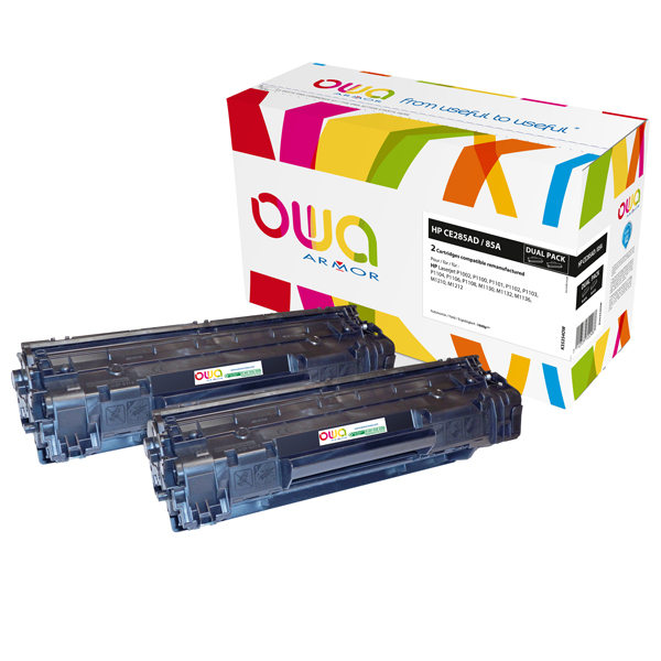  Armor - Conf. 2 Toner Compatibile per HP 85A - Nero - K35354OW - 1.600 pag cad 