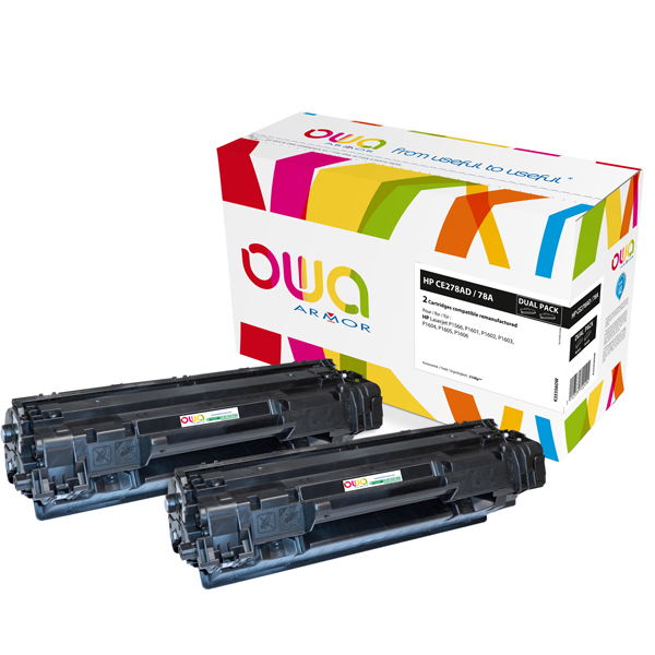  Armor - 2 Toner Compatibili per HP 78A - Nero - CE278A/726 - 2.100 pag 
