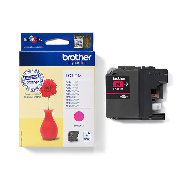  Brother - Cartuccia - Magenta - LC121M - 300 pag 