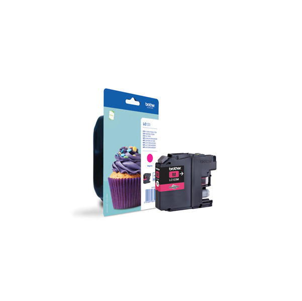  Brother - Cartuccia - Magenta - LC123MBP - 600 pag 
