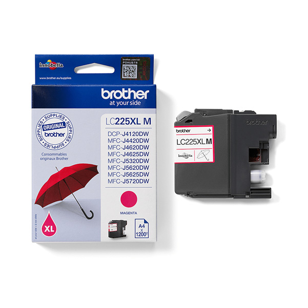  Brother - Cartuccia - Magenta - LC225XLM - 1200 pag 