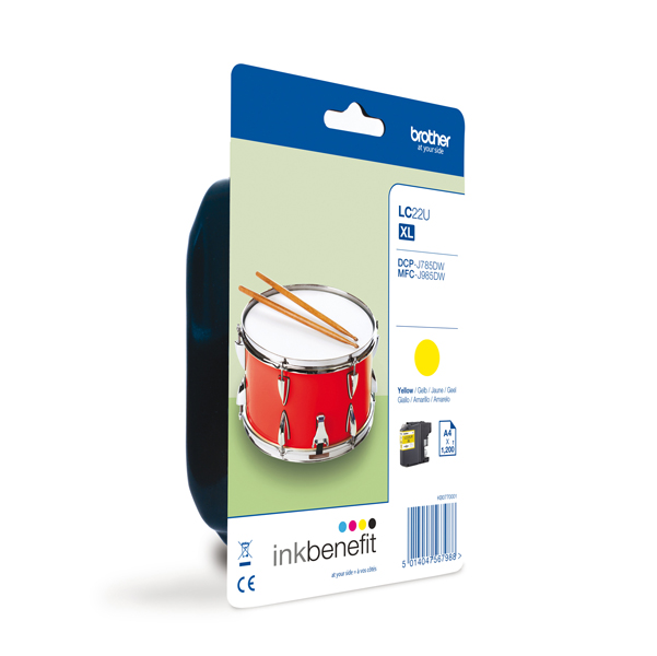  Brother - Cartuccia - Giallo - LC22EY- 1200 pag 