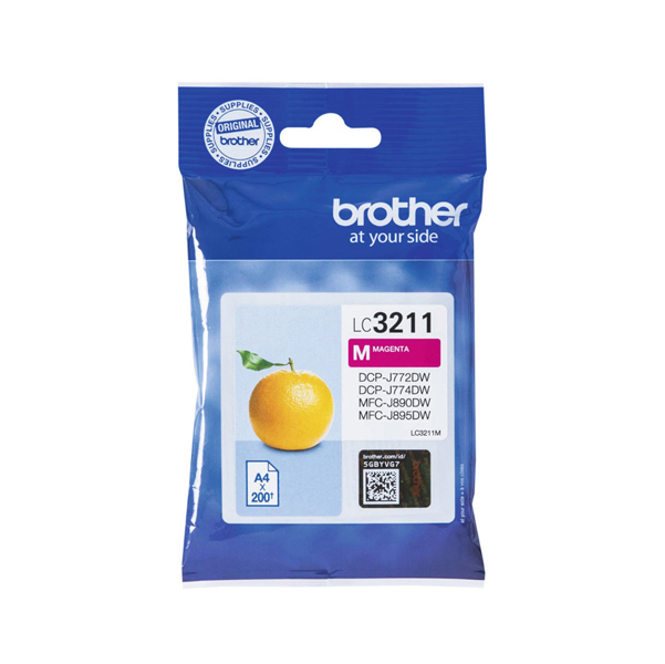  Brother - Cartuccia - Magenta - LC3211M - 200 pag 