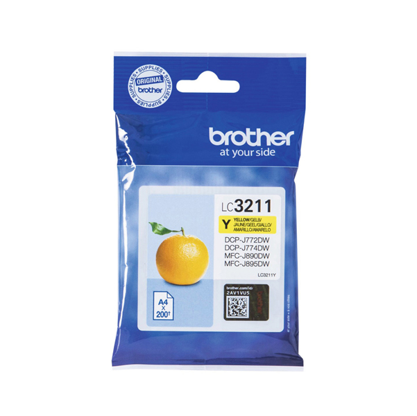  Brother - Cartuccia - Giallo - LC3211Y - 200 pag 