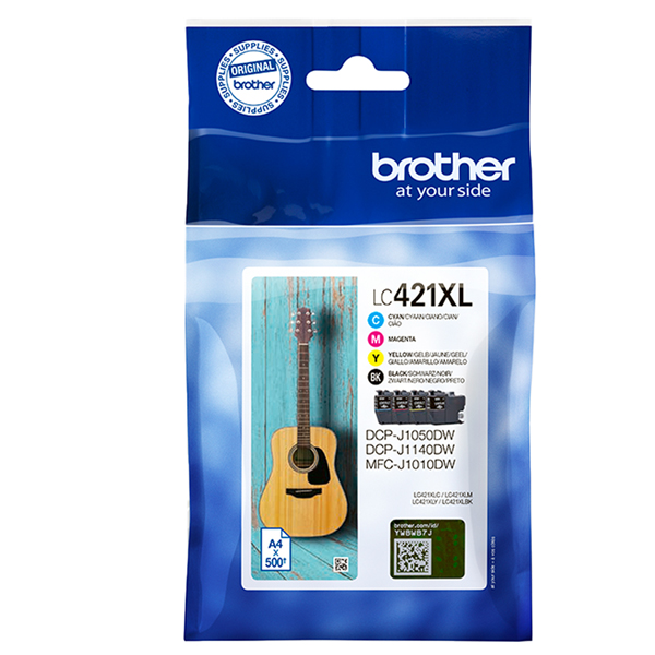  Brother - Kit Cartucce - Nero/ Ciano/Magenta/Giallo - LC421XLVAL - 500 pag 