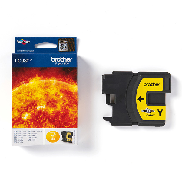  Brother - Cartuccia - Giallo - LC980Y - 260 pag 