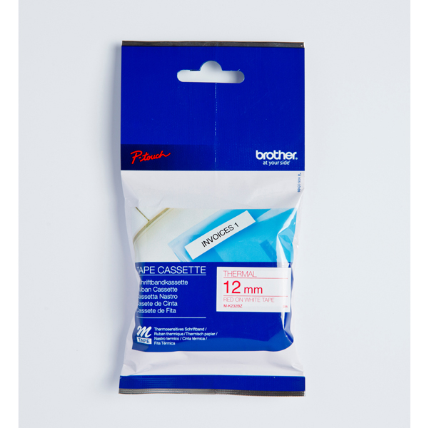  Brother - Nastro - Rosso/Bianco - MK232 - 12mm x 8mt 