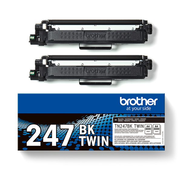  Brother - Bundle di 2 Toner - Nero - TN247BKTWIN - 3.000 pag 