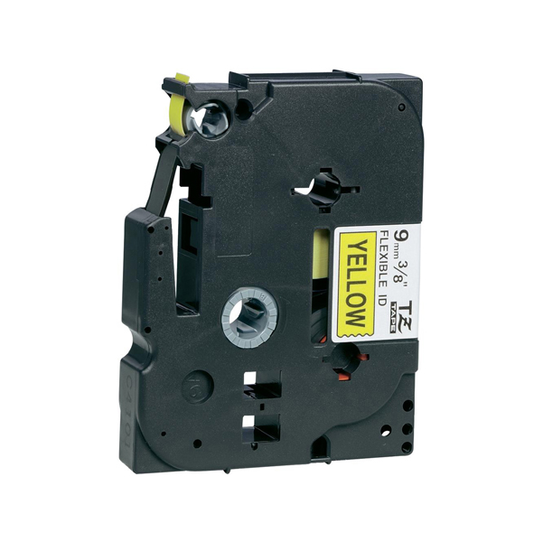  Brother - Nastro laminato flessibile - Nero/Giallo - TZEFX2621 - 9mm x 8mt 