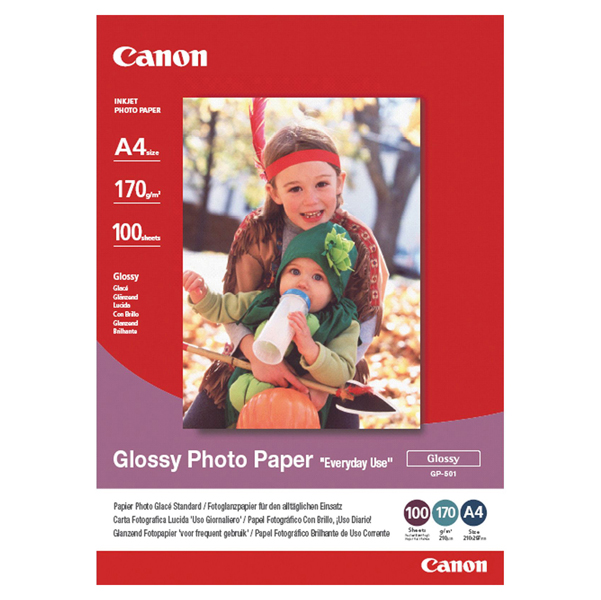 Canon - Carta lucida fotografica GP-501 - A4 - 100 Fogli - 0775B001 