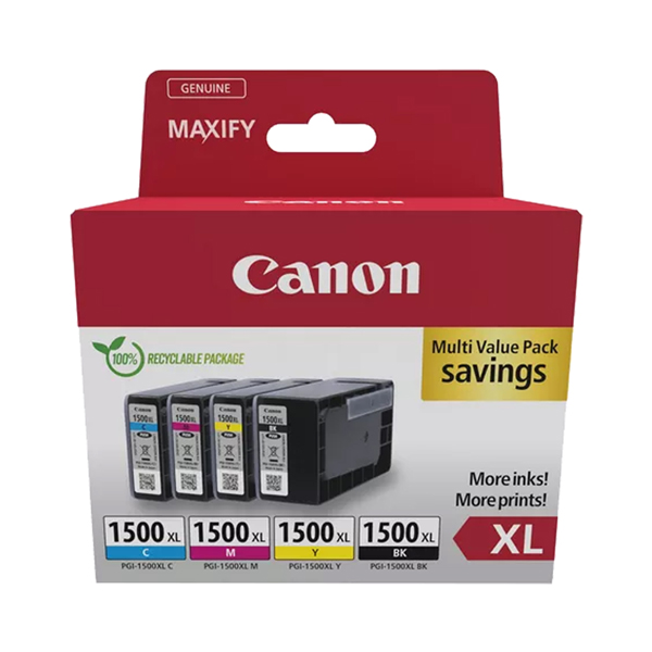  Canon - Cartuccia ink - BK/C/M/Y- PGI-1500XL - 9182B010 