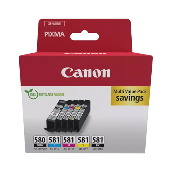  Canon - Cartuccia ink - PGBK/M/Y/C -PGI-580/CLI-581- 2078C007 