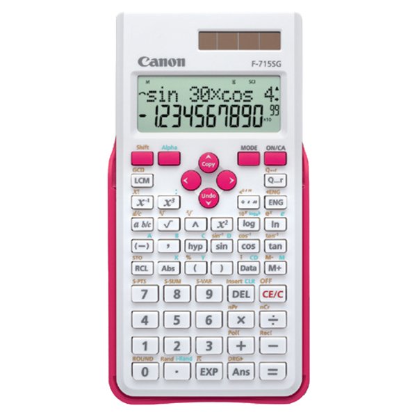  Canon - Calcolatrice F-715SG-WHM - Bianco/Fucsia - 5730B002 
