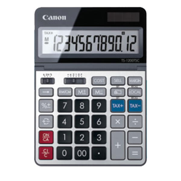  Canon - Calcolatrice TS-1200TSC - Grigio - 2468C002 