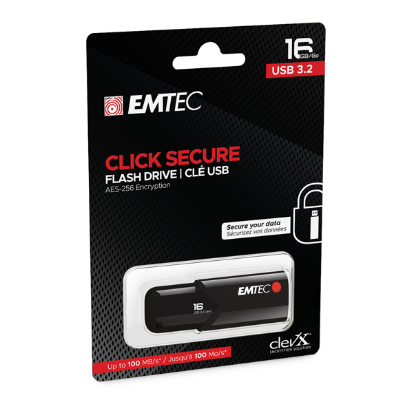  Emtec - Memoria USB B120 Click&amp;Secure - ECMMD16GB123 - 16 GB 
