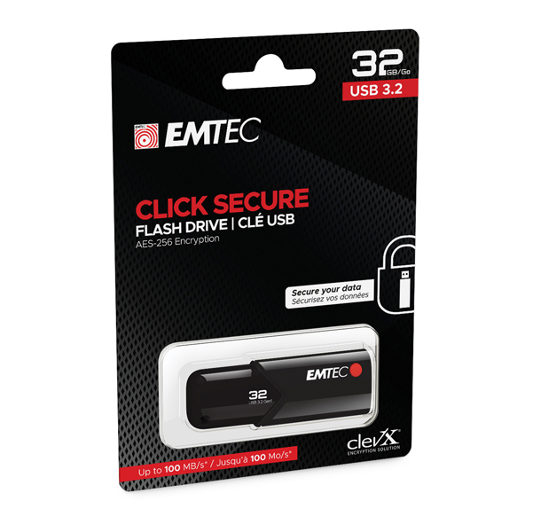  Emtec - Memoria USB B120 Click&amp;Secure - ECMMD32GB123 - 32GB 