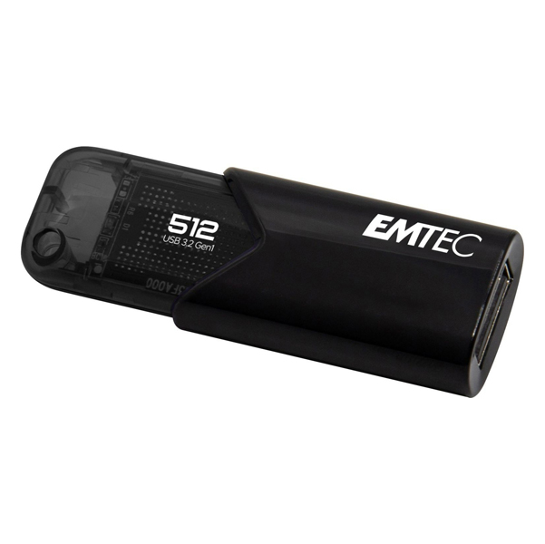  Emtec - Memoria USB B110 USB 3.2 Click&amp;Easy - nero - ECMMD512GB113 - 512 GB 