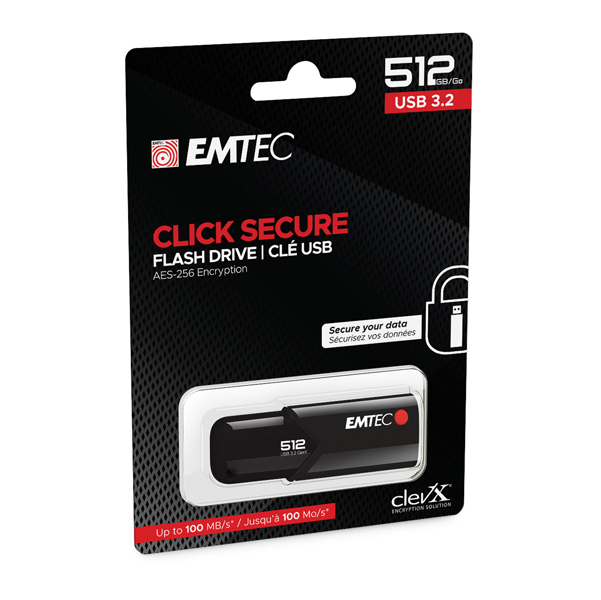  Emtec - Memoria USB B120 Click&amp;Secure - ECMMD512GB123 - 512 GB 