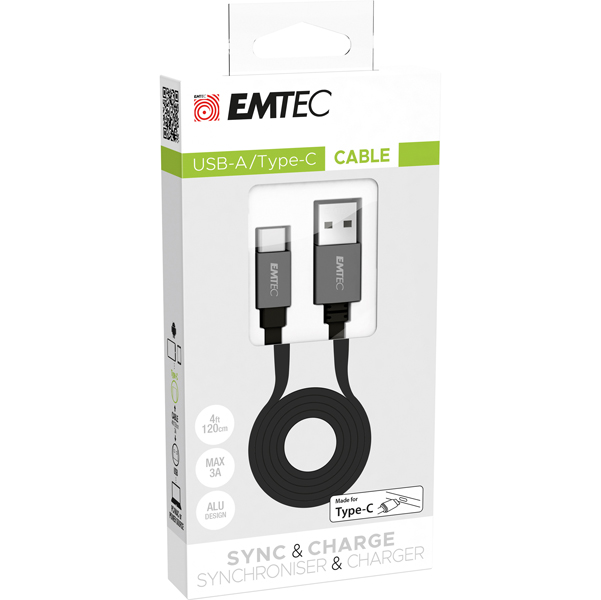  Emtec - Cavo USB-A to type C T700 - ECCHAT700TC 
