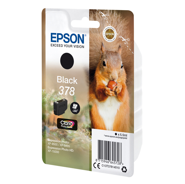  Epson - Cartuccia ink - 378 - Nero - C13T37814010 - 240 pag 
