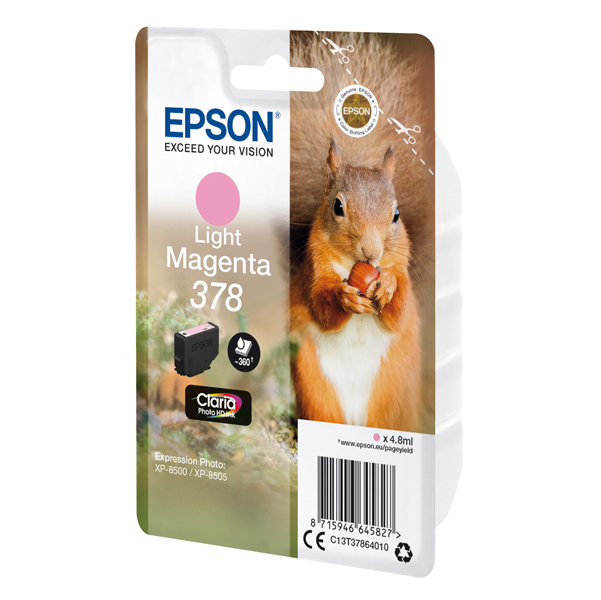  Epson - Cartuccia ink - 378 - Magenta chiaro - C13T37864010 - 360 pag 