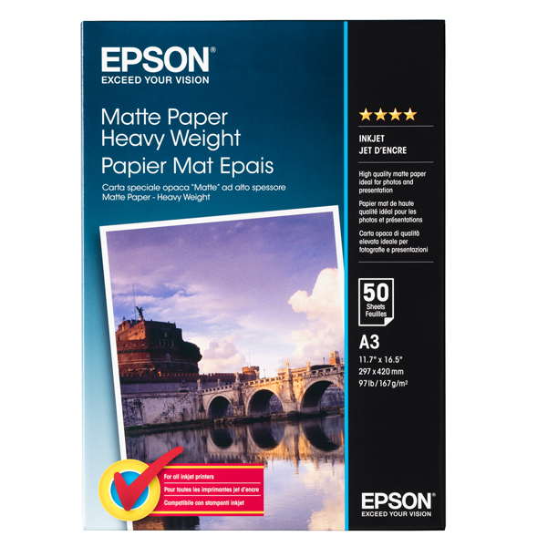  Epson - Carta speciale opaca "matte" alto spessore - C13S041261 