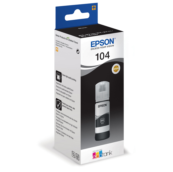 Epson - Tanica - 104 - Nero - C13T00P140 - 65ml 