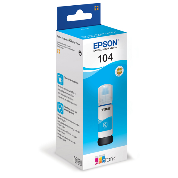  Epson - Tanica - 104 - Ciano - C13T00P240 - 65ml 