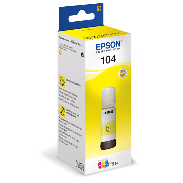  Epson - Tanica - 104 - Giallo - C13T00P440 - 65ml 