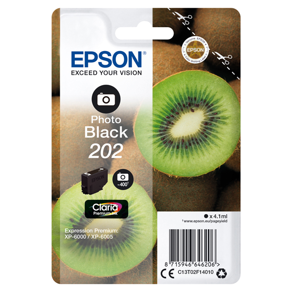  Epson - Cartuccia ink - 202 - Nero Photo - C13T02F14010 - 4,1ml 
